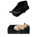 EHEYCIGA Orthopedic Dog Bed for Medium Dogs, Dog Bed Cover Replacement for Medium Dog Bed, Black