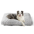 EHEYCIGA Washable Large Dog Bed for Crate, 35x23 Inch Pet Bed, Grey