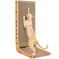 EHEYCIGA Cardboard Cat Scratcher for Indoor Cats, 32 Inch, Brown
